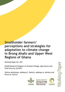 Smallholder farmers’ perceptions and strategies for adaptation to climate change in Brong Ahafo and Upper West Regions of Ghana